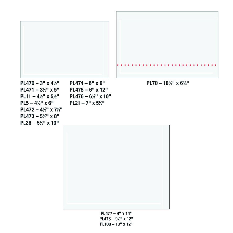 "Clear Face" Document  Envelopes